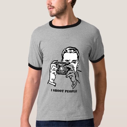 Ich schieße Leute T-Shirt (Vorderseite)