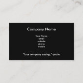 ich schieße Leute Visitenkarte (Rückseite)