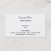 ich schieße Leute Visitenkarte (Rückseite)