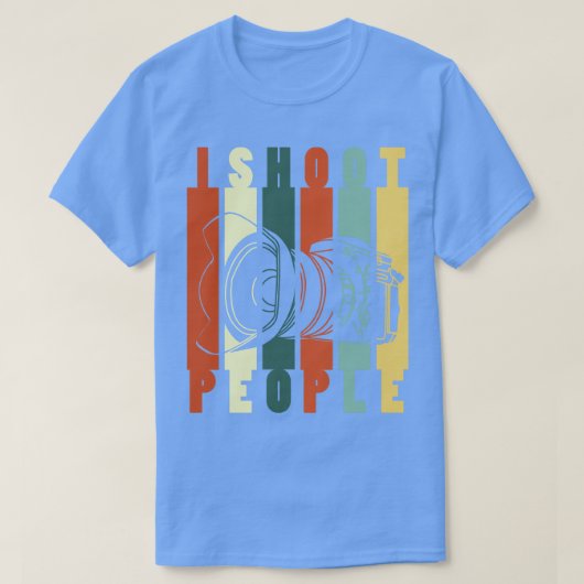 Ich schieße Menschen (Fotografie) T-Shirt (Design vorne)