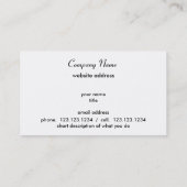 Ich schieße Menschen. Visitenkarte (Rückseite)