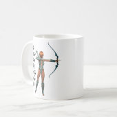 Ich schieße wie ein Mädchen Kaffeetasse (Vorderseite Links)