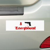 Ich schieße Zombie-Autoaufkleber Autoaufkleber (Auf Auto)