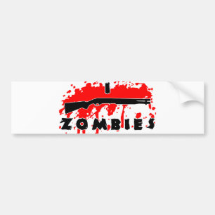 Ich schieße Zombies Autoaufkleber