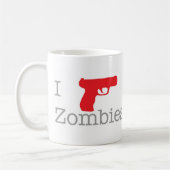 Ich schieße Zombies Kaffeetasse (Links)