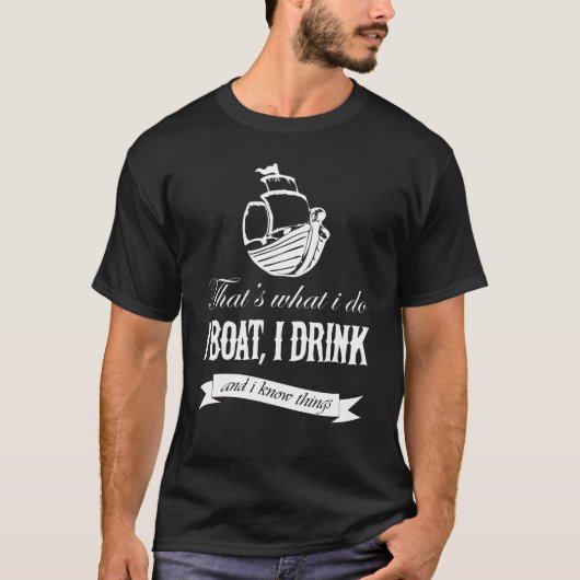 Ich schii zu trinken und ich weiß alles T-Shirt (Vorderseite)