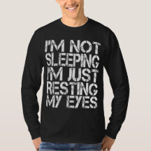 Ich schlafe nicht, ich halte nur die Augen meines 