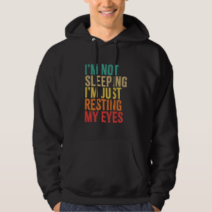 Ich schlafe nicht, ich ruhe nur meine Augen aus, L Hoodie