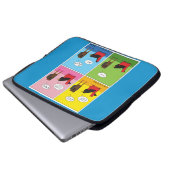Ich schlafe nie Comic Laptopschutzhülle (Vorne Knopf)