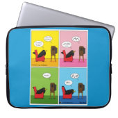 Ich schlafe nie Comic Laptopschutzhülle (Vorderseite)