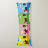 Ich schlafe nie Comic Seitenschläferkissen (Vorderseite Vertikal)