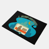 Ich schlafe um Camper Van Camping Explorer Natur Fußmatte (Schrägansicht)