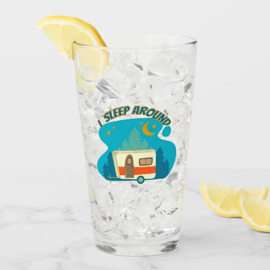 Ich schlafe um Camper Van Camping Explorer Natur Glas (Vorderseite Ice)