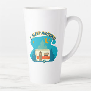Ich schlafe um Camper Van Camping Explorer Natur Milchtasse