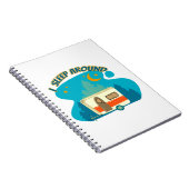 Ich schlafe um Camper Van Camping Explorer Natur Notizblock (Rechte Seite)