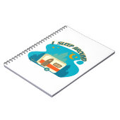 Ich schlafe um Camper Van Camping Explorer Natur Notizblock (Linke Seite)