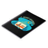 Ich schlafe um Camper Van Camping Explorer Natur Notizblock (Linke Seite)