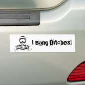 "Ich schlage Abzugsgräben! Autoaufkleber (Auf Auto)