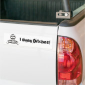 "Ich schlage Abzugsgräben! Autoaufkleber (Auf Lkw)