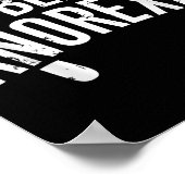 Ich schlage Anorexie Bewusstsein Funny , Klein Poster (Ecke)