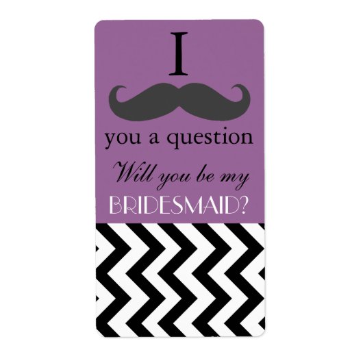 Ich schlage dich zu meiner Bridesmaid-Weinflasche (Vorne)