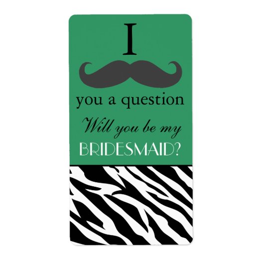 Ich schlage dich zu meiner Bridesmaid-Weinflasche (Vorne)