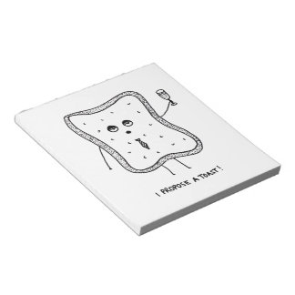 Ich schlage einen Toast vor Notizblock