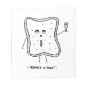 Ich schlage einen Toast vor Notizblock (Vorderseite)