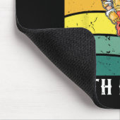 Ich schlage Leute mit einem schwarzen Lacrosse Pla Mousepad (Ecke)