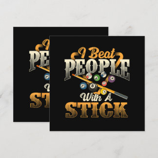 Ich schlage Leute mit einem Stock - Billard 8 Ball