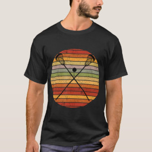 Ich schlage Leute mit Spaß Lacrosse Player T-Shirt