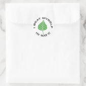Ich schlage mich selbst-Sticker Runder Aufkleber (Tasche)