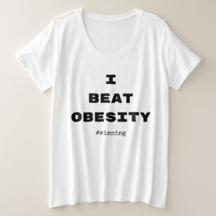 Ich SCHLAGE OBESITY T - Shirt Gewichtsverlust Ernä