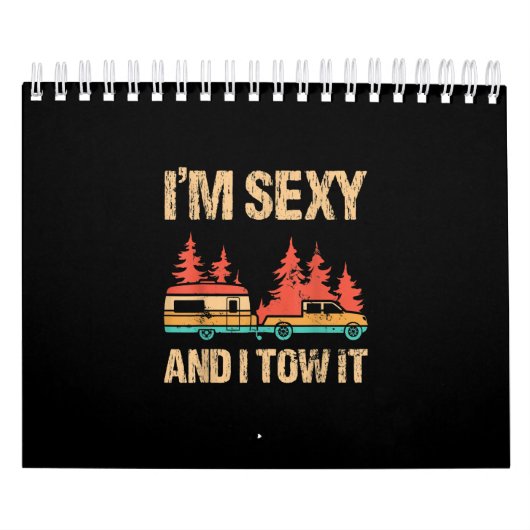 Ich schleppte es Bigfoot Camp Bäume Wandern Kalender (Titelbild)