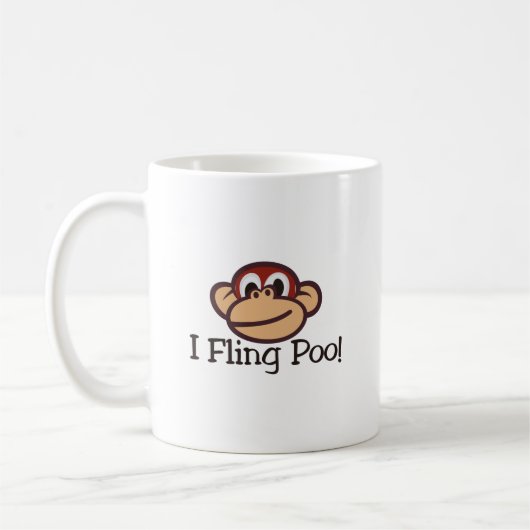 Ich schleudere Poo! Kaffeetasse (Links)