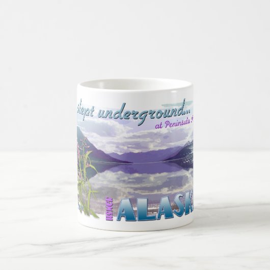 Ich schlief Untergrund Kaffeetasse (Mittel)