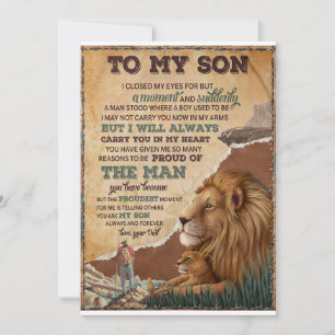 Ich schloss für einen Augenblick meine Augen - Vat Feiertagskarte