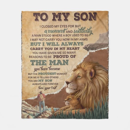 Ich schloss für einen Augenblick meine Augen - Vat Fleecedecke (Vorderseite)