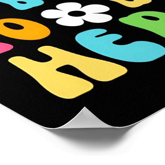 Ich schloss mein Buch, um hier zu sein Poster (Ecke)