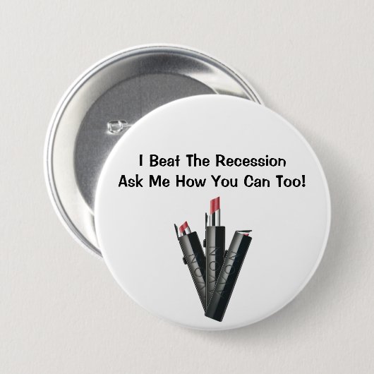 Ich schlug den Rezessions-Avon-Knopf Button (Vorne & Hinten)
