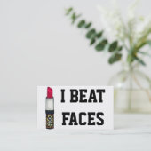 ICH SCHLUG GESICHTER VISITENKARTE (Stehend Vorderseite)