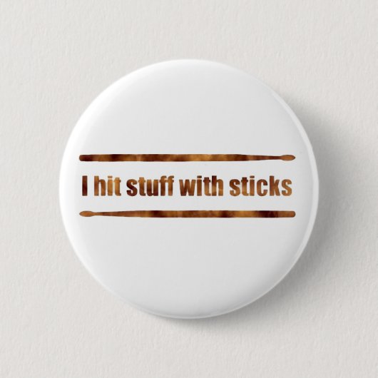 Ich schlug Material mit Stockknopf Button (Vorderseite)