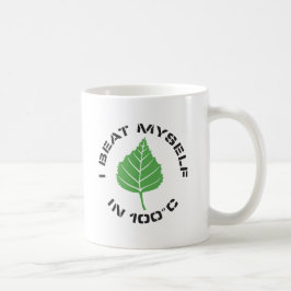 Ich schlug mich klassische weiße Tasse
