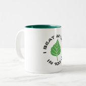 Ich schlug mich Zwei-Ton Tasse (Vorderseite Links)