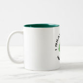 Ich schlug mich Zwei-Ton Tasse (Links)
