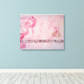 Ich schmeiss alles hin und werd` Prinzessin Leinwanddruck (Insitu (Holzboden))