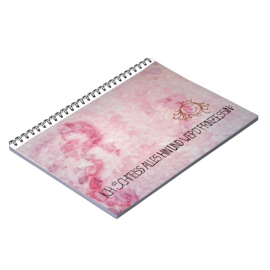 Ich schmeiss alles hin und werd` Prinzessin Notizblock (Linke Seite)