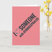 Ich schmeiße jemandem das Herz mit Hydrocephalus Karte (Gelbe Blume)