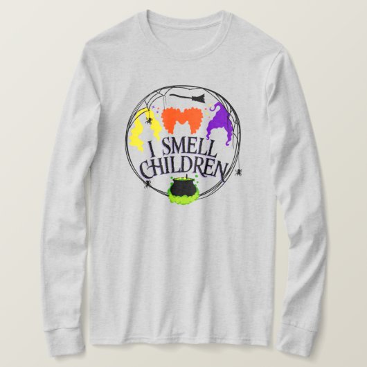ICH SCHMELLE KINDER mit drei Hexen T-Shirt (Design vorne)