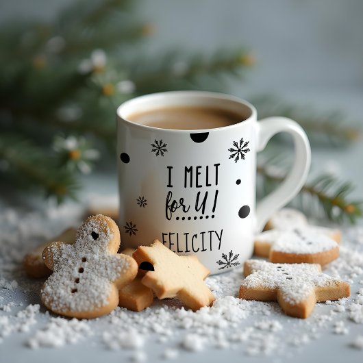 Ich schmelze für dich | Frosty Jolly Snow Man Chri Kaffeetasse
